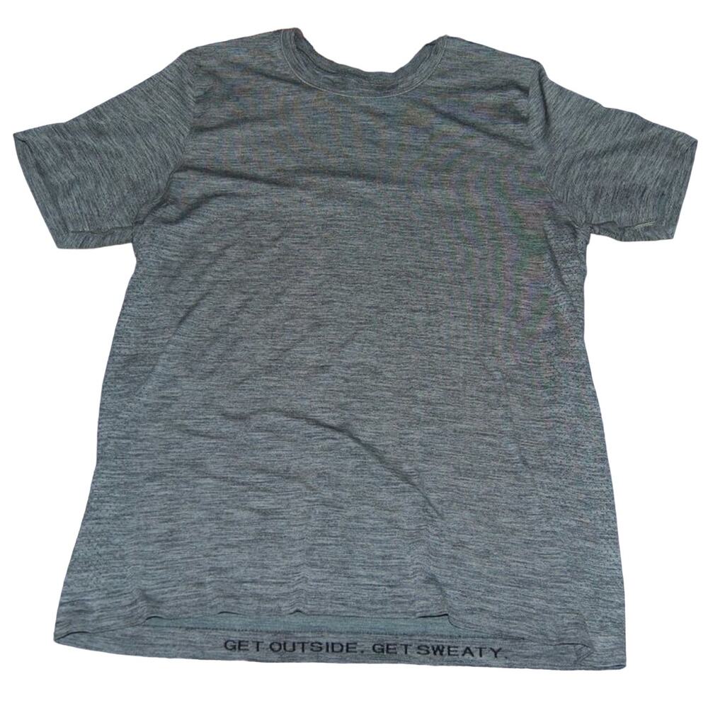 Lululemon Gray Short Sleeve Shirt Get Outside Get Sweaty Large
